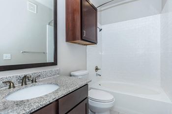 Bathroom with sink and faucet